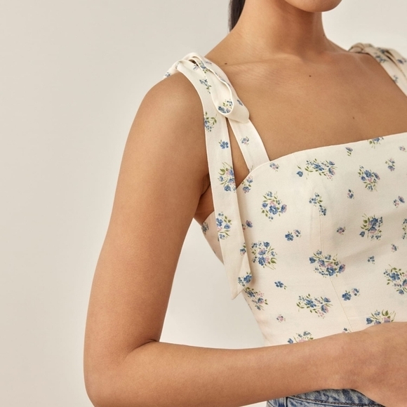 Reformation Ellora Top in Blaire size 12 NWT - Picture 2 of 10